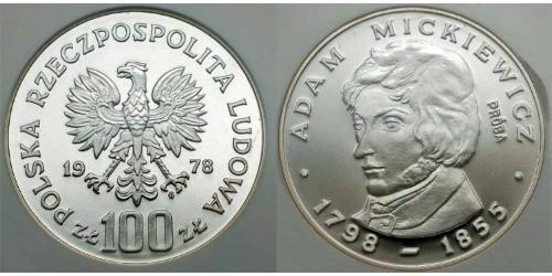 100 Zloty 波兰人民共和国 (1944 - 1989)  