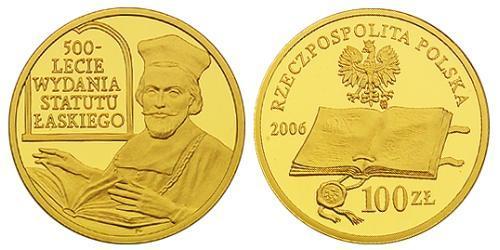 100 Zloty 波兰 金 