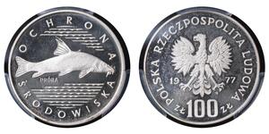 100 Zloty 波兰 銀 