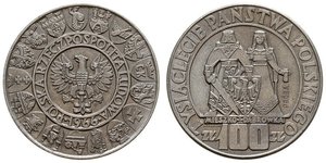 100 Zloty 波兰人民共和国 (1944 - 1989) 銀 