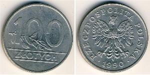 100 Zloty 波兰人民共和国 (1944 - 1989) 銅/镍 