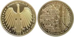 100 Євро Федеративна Республіка Німеччина (1990 - ) Золото 