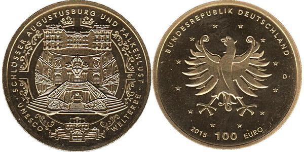 100 Євро Федеративна Республіка Німеччина (1990 - ) Золото 