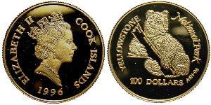 100 Долар Острова Кука  Єлизавета II (1926-2022)