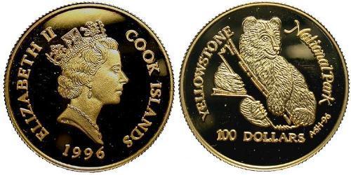 100 Долар Острова Кука  Єлизавета II (1926-2022)