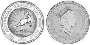 100 Долар Австралія (1939 - ) Золото Єлизавета II (1926-2022)
