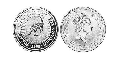 100 Долар Австралія (1939 - ) Золото Єлизавета II (1926-2022)