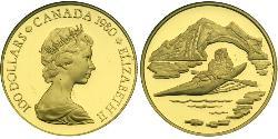 100 Долар Канада Золото Єлизавета II (1926-2022)