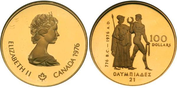 100 Долар Канада Золото Єлизавета II (1926-2022)