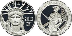 100 Долар США (1776 - ) Платина 
