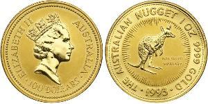 100 Доллар Австралия (1939 - ) Золото Елизавета II (1926-2022)