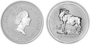 100 Доллар Австралия (1939 - ) Золото Елизавета II (1926-2022)