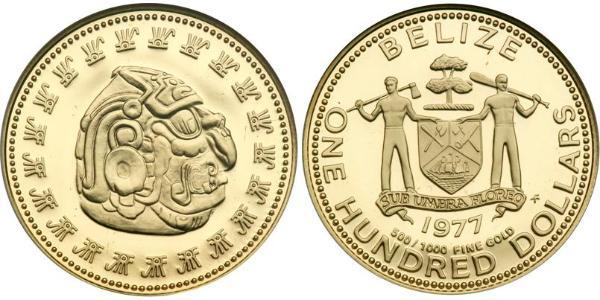 100 Доллар Белиз (1981 - ) Золото 