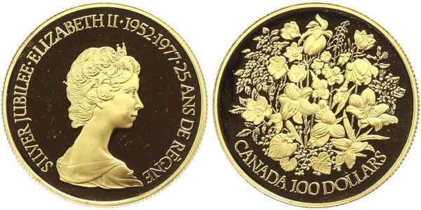 100 Доллар Канада Золото Елизавета II (1926-2022)