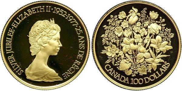 100 Доллар Канада Золото Елизавета II (1926-2022)
