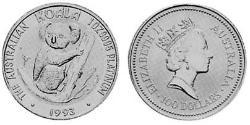 100 Доллар Австралия (1939 - ) Платина Елизавета II (1926-2022)
