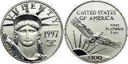 100 Доллар США (1776 - ) Платина 