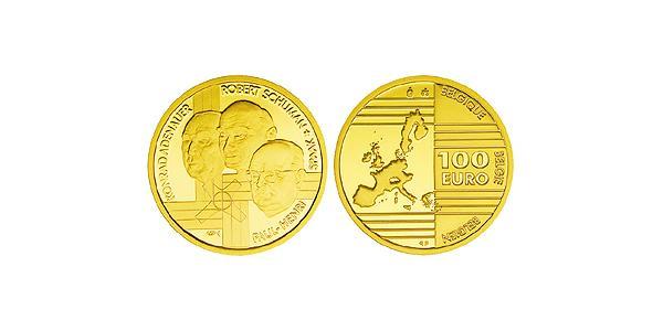 100 Евро Бельгия Золото 