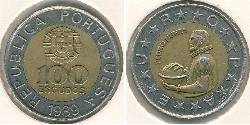 100 Ескудо Португальська Республіка (1975 - ) Біметал 