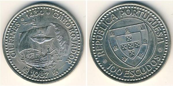 100 Ескудо Португальська Республіка (1975 - ) Нікель/Мідь 