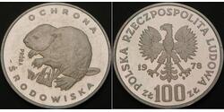 100 Злотий Польща Срібло 