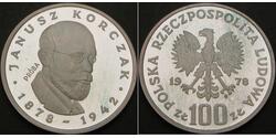 100 Злотий Польща Срібло 