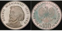 100 Злотий Польща Срібло 