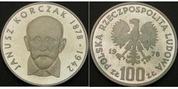 100 Злотий Польща Срібло 