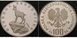 100 Злотий Польща Срібло 