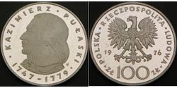 100 Злотий Польща Срібло 