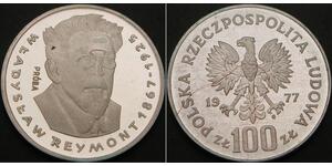 100 Злотий Польща Срібло 