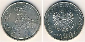 100 Злотый Польская Народная Республика (1952-1990) Никель/Медь 