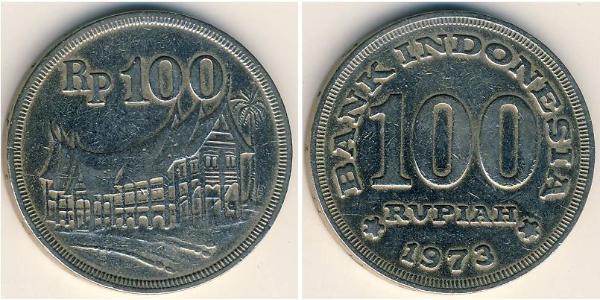 100 Индонезийская рупия Индонезия Никель/Медь 