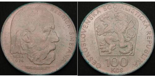 100 Крона Чехословакия (918-1992) Серебро 