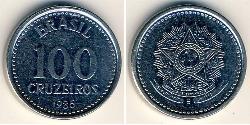 100 Cruzeiro Brasile Acciaio 