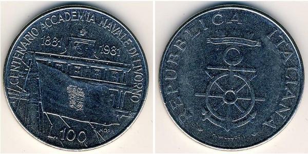 100 Лира Италия Сталь 