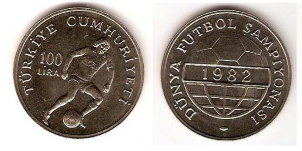 100 Ліра Турція (1923 - ) Нікель/Мідь 