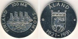 100 Марка Фінляндія (1917 - ) Срібло 