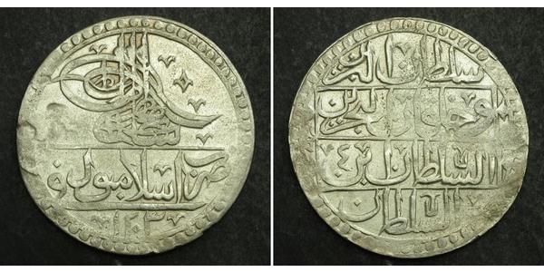 100 Пара / 1 Yuzluk Османська імперія (1299-1923) Срібло Selim III