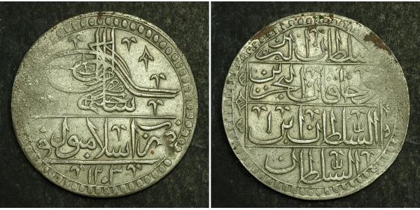 100 Пара / 1 Yuzluk Османська імперія (1299-1923) Срібло Selim III