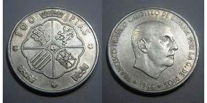 100 Песета Франкистская Испания (1936 - 1975) Серебро Франко, Франсиско(1892 – 1975)