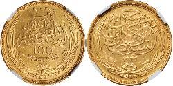 100 Піастр Султанат Египет (1914 - 1922) Золото Hussein Kamel of Egypt (1853 - 1917)