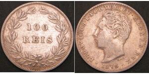 100 Рейс Королівство Португалія (1139-1910) Срібло Luis I of Portugal (1838 -1889)