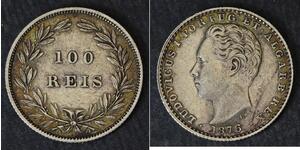 100 Рейс Королівство Португалія (1139-1910) Срібло Luis I of Portugal (1838 -1889)