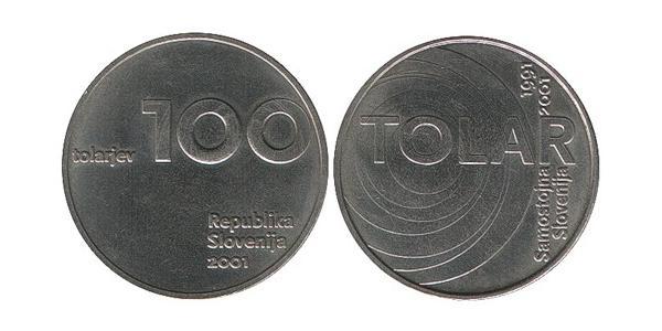 100 Толар Словенія Нікель/Мідь 