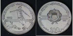100 Форінт Угорщина (1989 - ) Нікель/Мідь 