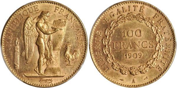 100 Франк Первая французская республика  (1792-1804) Золото 