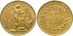 100 Франк Перша Французька республіка  (1792-1804) Золото 