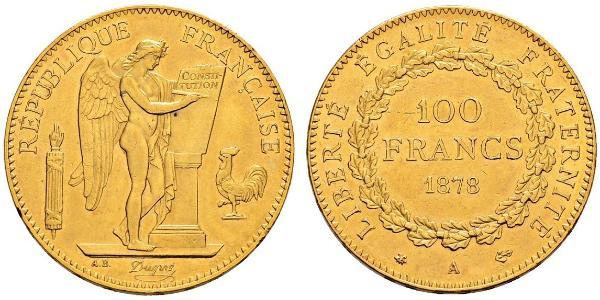 100 Франк Перша Французька республіка  (1792-1804) Золото 