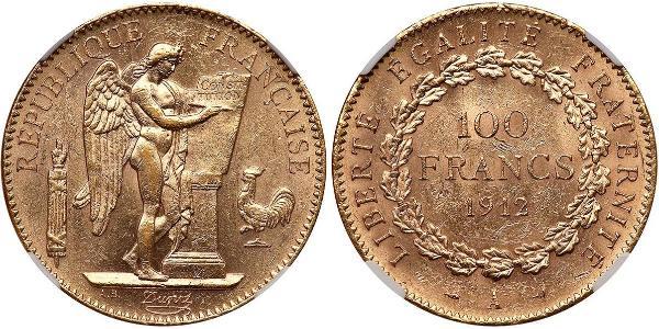 100 Франк Перша Французька республіка  (1792-1804) Золото 